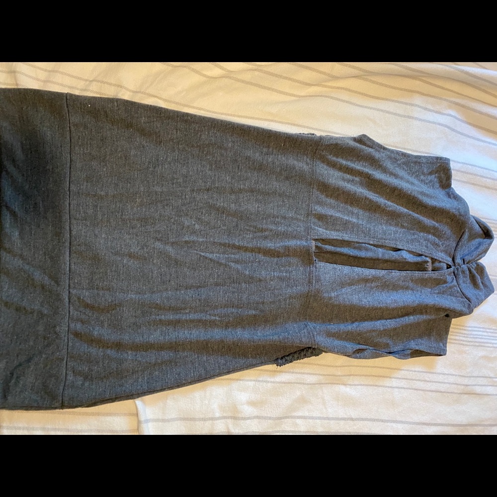Gray mini dress